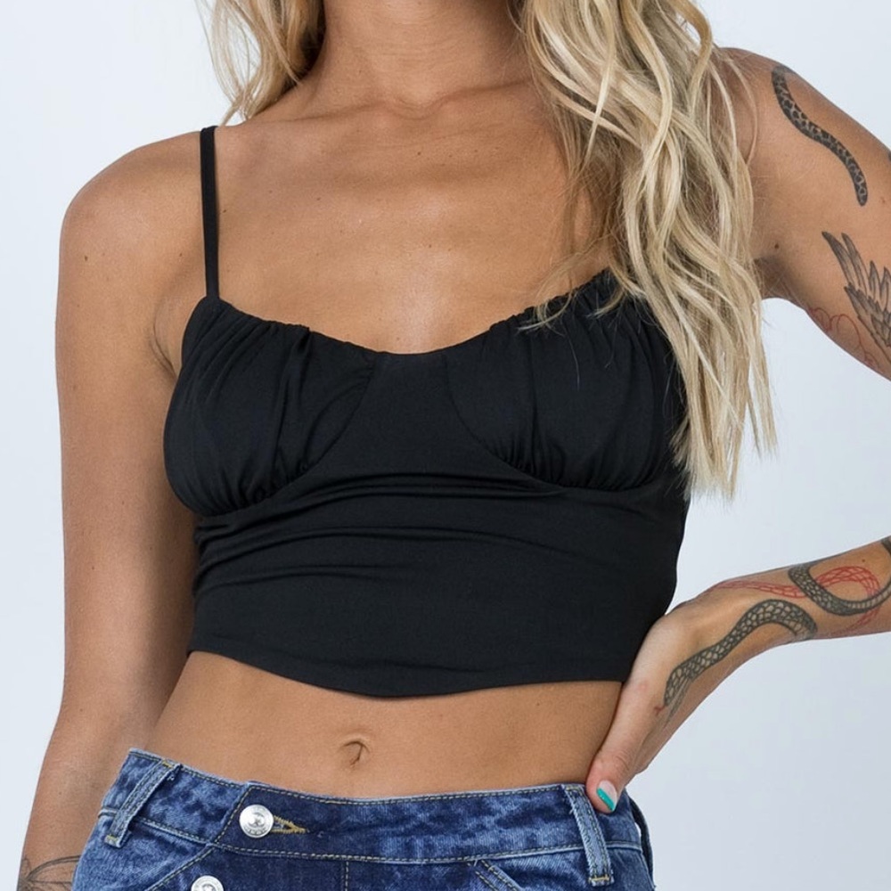 Flynn top in black from Princess Polly